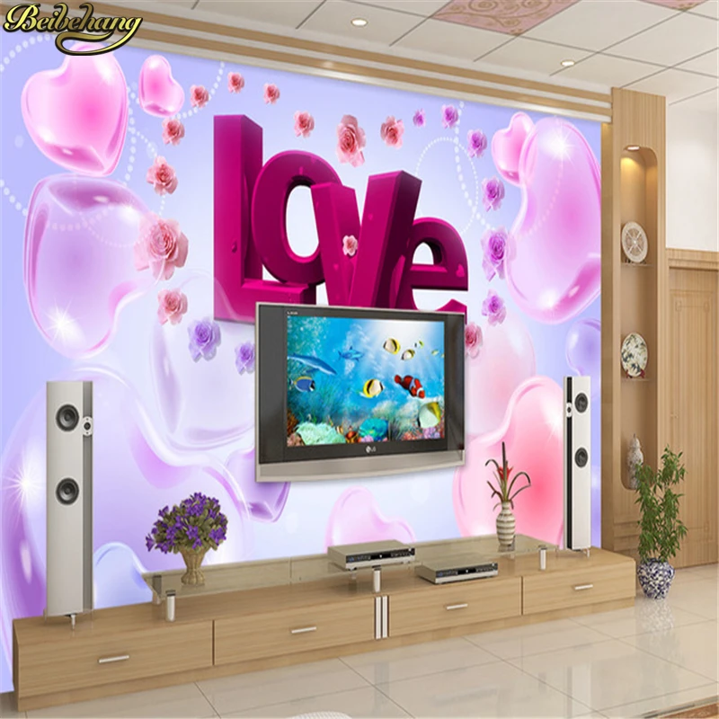 love Modern Luxury wallpaper for living room wall mural papel de parede 3d photo wallpaper contact paper bedroom wall paper roll