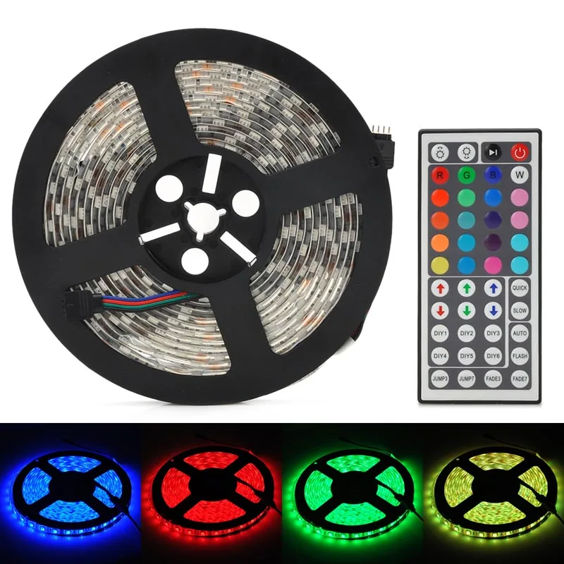Лента светодиодная SMD 5050 RGB 5 м 300 светодиодов 12 В постоянного тока RGBW RGBWW|strip rgb|strip