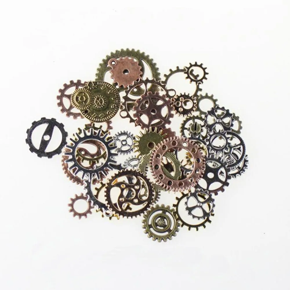 

High Quality 50g Random Color Size Metal Gear Diy Handmade Craft Supplies Materials for Necklace Earring Chain Jewelry Making