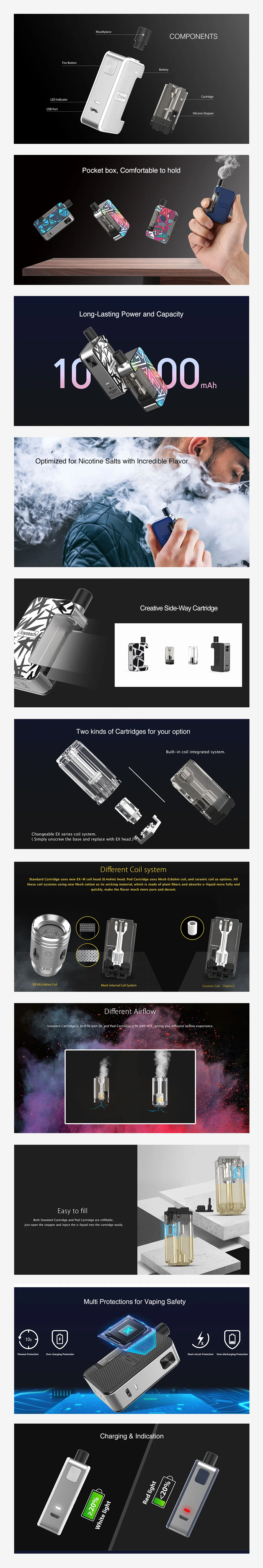 Joyetech Exceed Grip Starter Kit 1000mAh