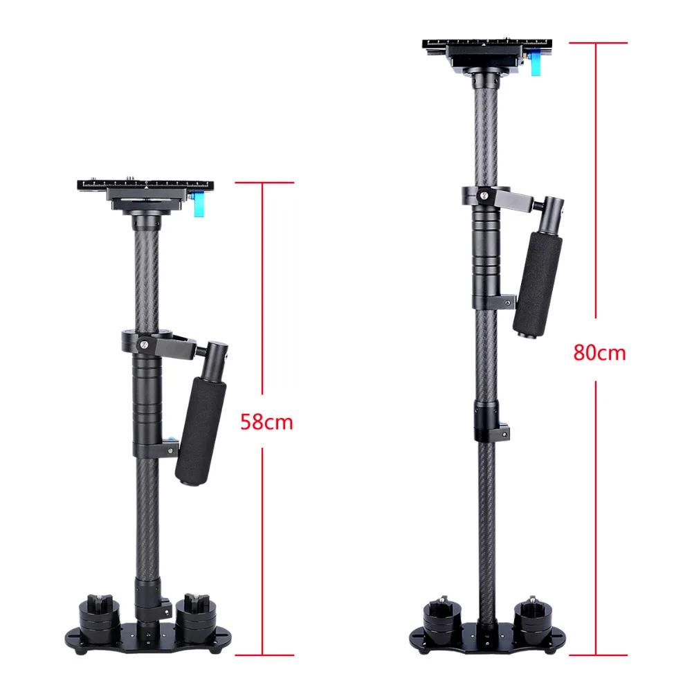 Новый профессиональный 80 см многофункциональный ручной Steadycam стабилизатор для
