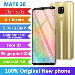 Недорогой CHAOAI 2 ГБ + 32 Гб Смартфон Android Mate20 Pro 6,1 ''полноэкранные мобильные телефоны 8 Core Face Unlock Dual Sim 3g мобильный телефон