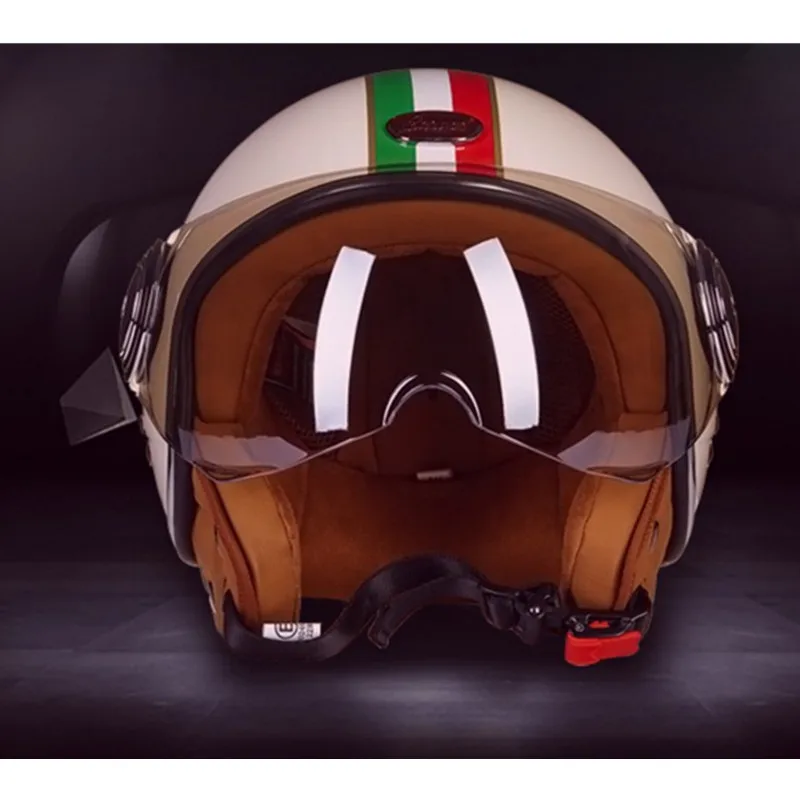 BEON vintage off road motocross men feminino motorcycle helmet vespa