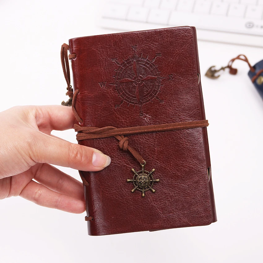 Classic Vintage Leather Kraft Paper Notebooks and Journals Copper Plated Sea Anchor Travel Sketchbook Pirate Diary Notebook Classic Vintage Leather Kraft Paper Notebooks and Journals Copper Plated Sea Anchor Travel Sketchbook Pirate Diary Notebook