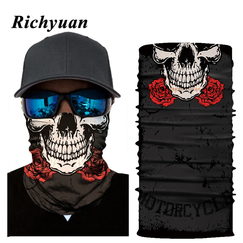 3D Seamless Joker Skull Balaclava Magic Face Mask Clown Warmer Motorcycle Ski Tactical Durag Neck Gaiter Shield Bandana Sun | Автомобили и