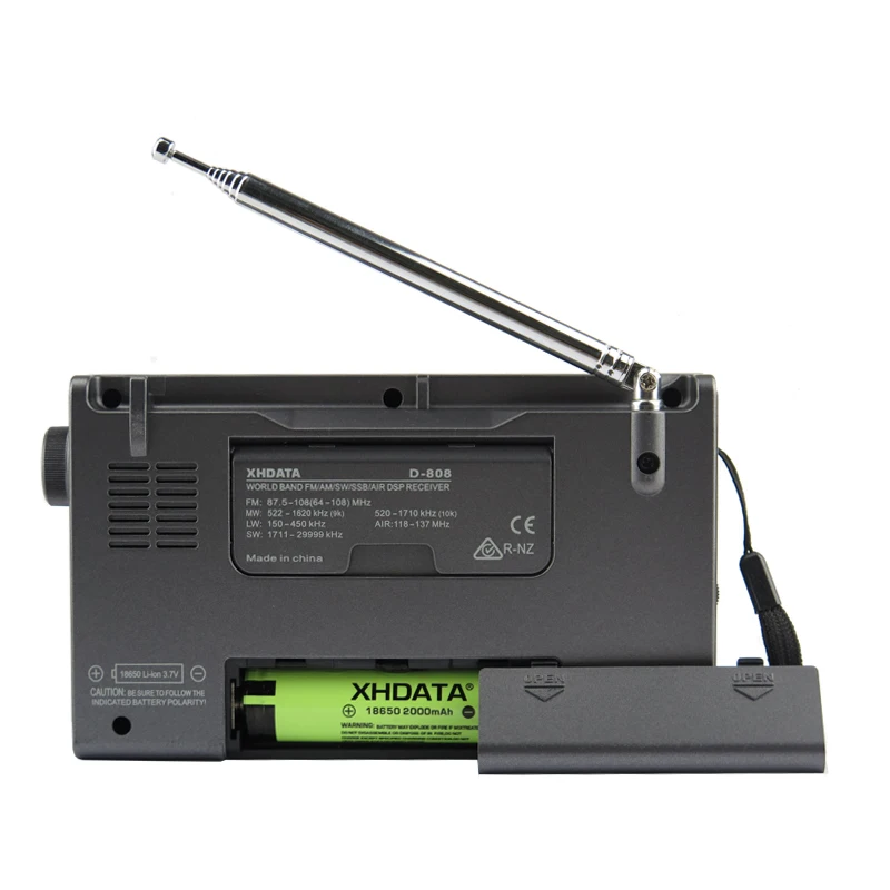 XHDATA D-808 Портативный цифровой радиоприемник FM стерео/SW/MW/LW SSB воздуха RDS мульти радиодиапазоне Динамик С ЖК-дисплей Дисплей будильник