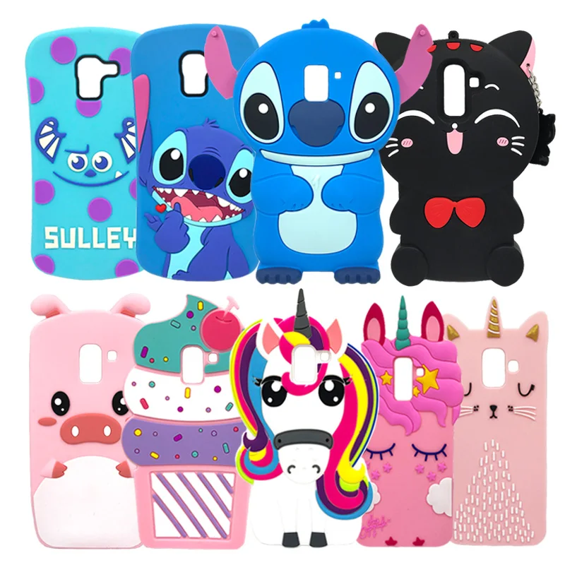 

Silicone Case For Samsung Galaxy J4 J6 J8 2018 Case J600 J400F 3D Cartoon Cute Cases For Samsung J6 J4 Plus Cover Coque Fundas