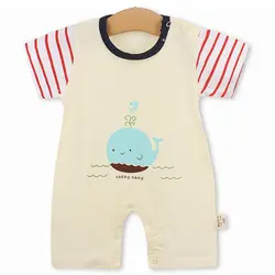 Детская одежда платья для мальчиков для маленьких мальчиков новорожденных летняя одежда Детские Комбинезоны для девочек новорожденных