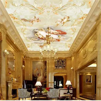 

photo wallpaper custom size ceiling living room mural angel love marble 3d painting background wallpaper ceiling suspended mural