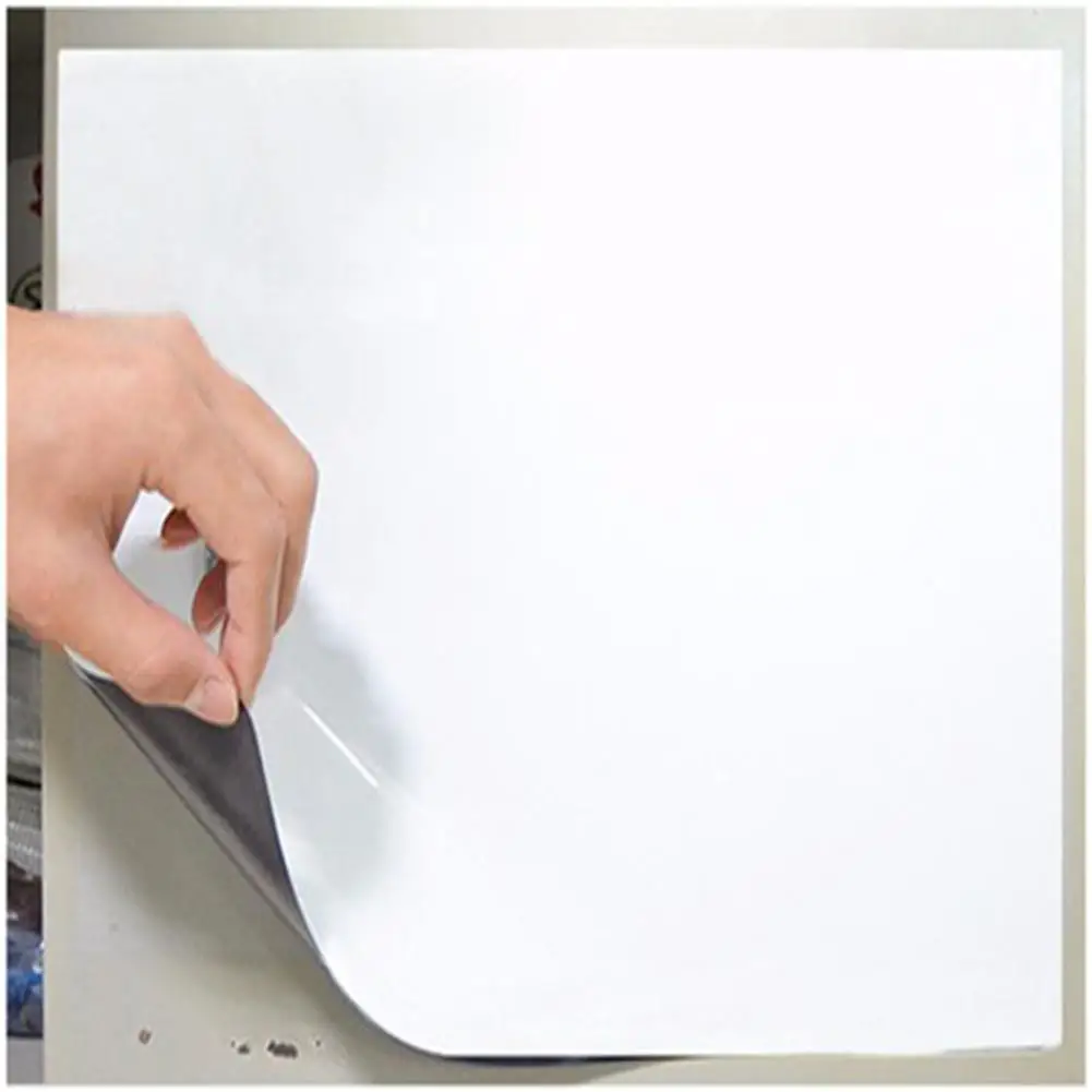 

Adeeing Flexible A5 Size Magnetic Whiteboard for Fridge Magnets White Board Marker Message Board Memo Pad Remind Record Notes