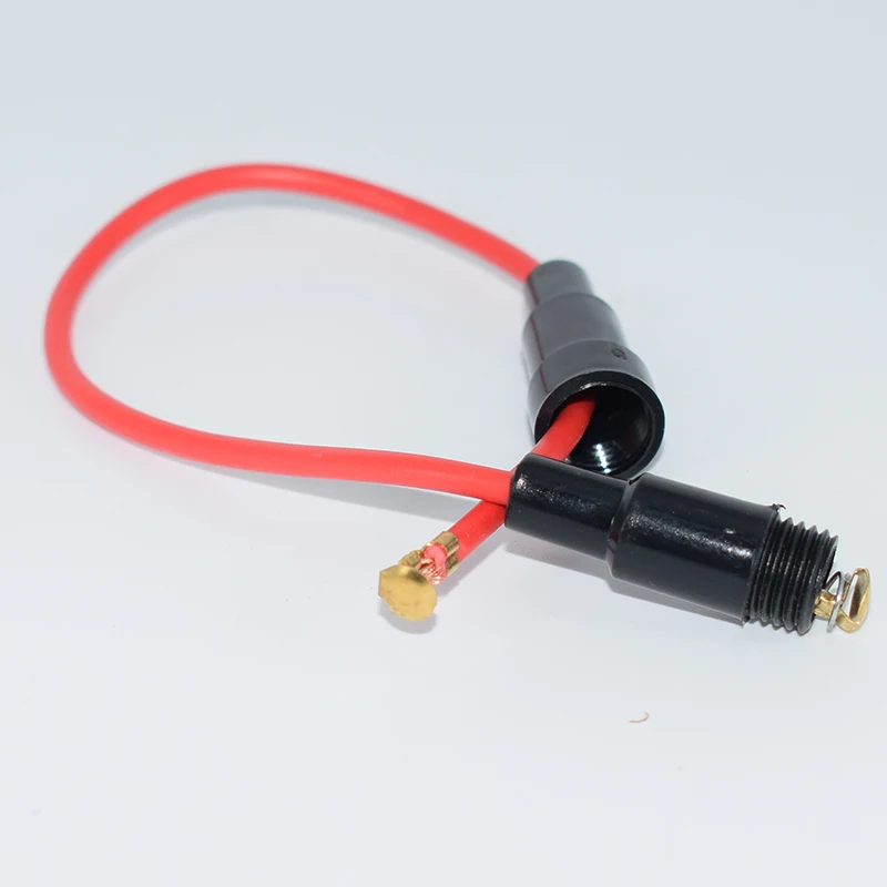 5pcs 5*20mm Glass fuse holder Screw Type5X20mm with 22 AWG Wire Cable