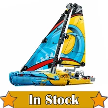 NEW 20074 Technic Series The Racing Yacht Set 42074 369Pcs LEPIN Building Blocks Bricks Educational Toys Model Gifts
