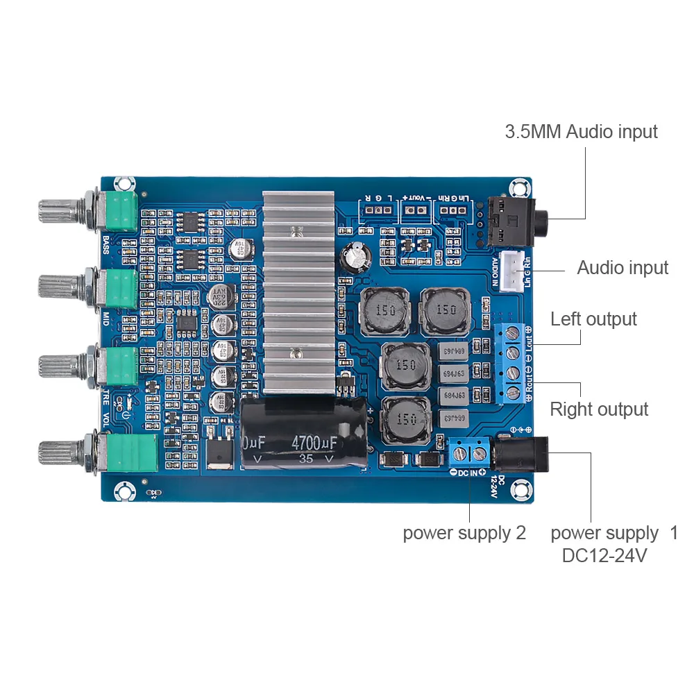 AIYIMA TPA3116 2 0 Усилитель в сборе Hifi цифровая плата усилители высокой мощности