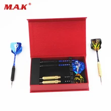 6 шт Профессиональные прямые Дартс с жестким наконечником черные/желтые модели с железным стальным наконечником Дартс для игр в помещении