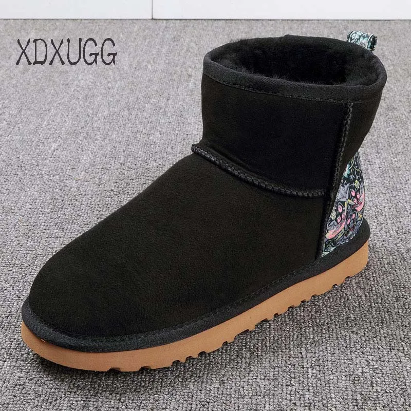 

2018 New winter 100% Australia sheep wool in snow boots female short boots /Large size/ Free Shipping