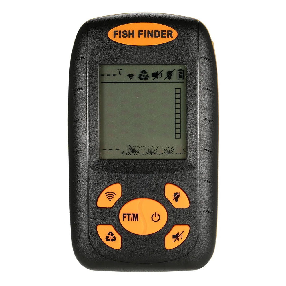 ОА Docooler Беспроводной Искатель Рыб Эхолот Fishfinder 100 м Диапазон Глубин Океана Озеро