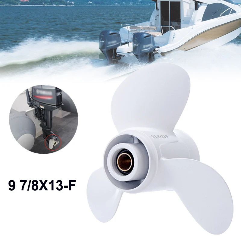

3 Blades 11 5/8 x 11G Propellers Prop Aluminum Outboard Propeller 10 Tooth Spline Marine Propeller Boat Parts For Yamaha 20-30HP