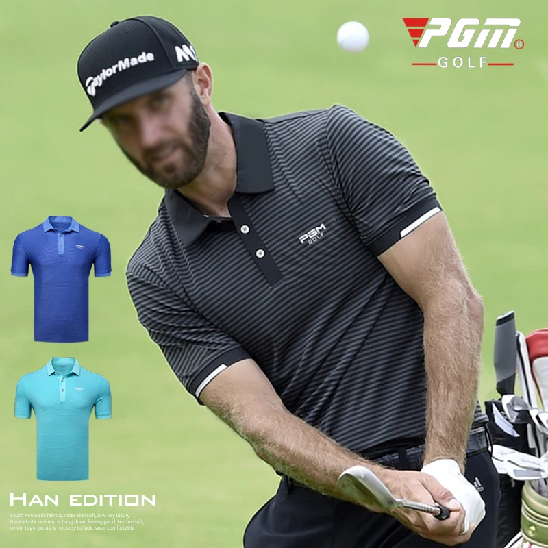 2018 جديد الغولف ملابس الرجال قصيرة الأكمام تي شيرت الصيف الرياضة التي شيرت بولو قميص سريع تجفيف الملابس