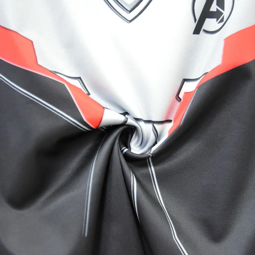 Avengers Endgame Quantum Realm Battle Suit Cosplay Costume T-shirt Tee Top Unisex Tracksuit Tops Avengers 4 Movie T-Shirt