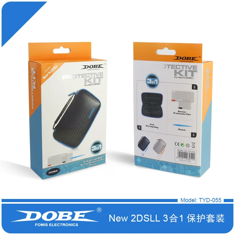 3 в 1 набор игровых аксессуаров для нового 2DS XL/LL жесткого EVA защитный чехол