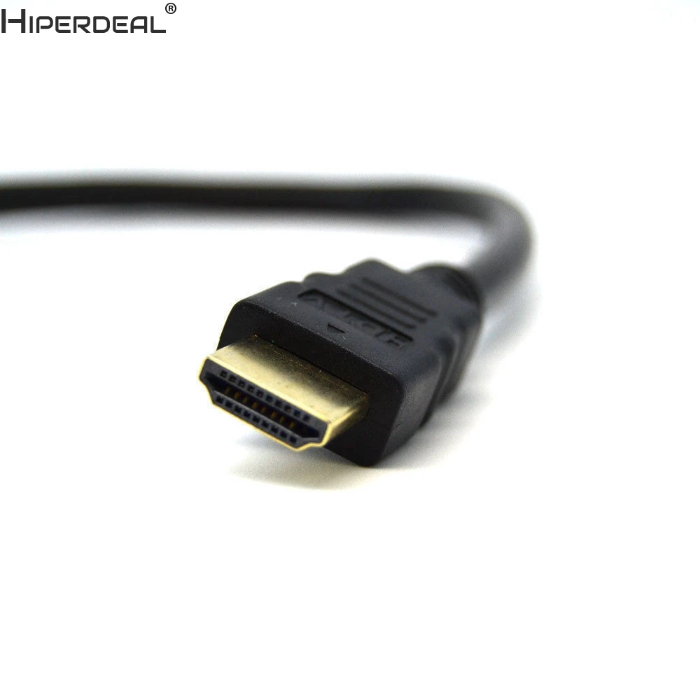 PC Твердый чехол для переноски 1080P HDMI Порты и разъёмы Мужской до 2 Женский 1 в на