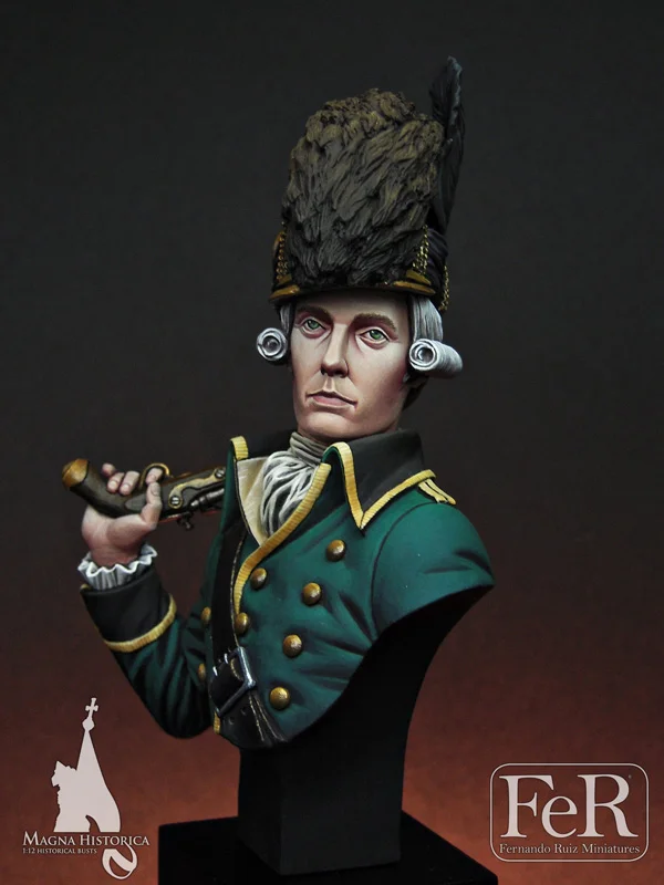 

[Loong Way Miniatures] Fer Miniature Tarletons Legion Officer, Charleston, 1780 BUST Resin Miniature