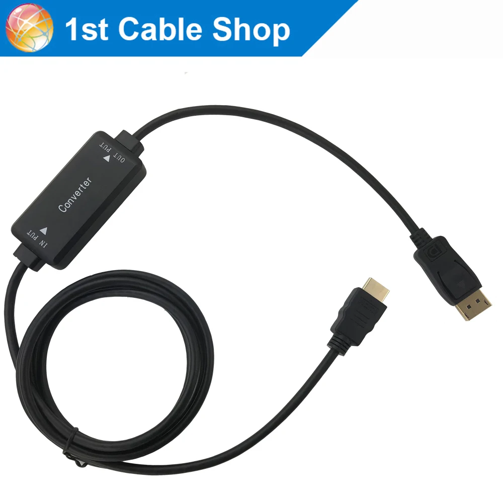 

HDmatters Active 4K HDMI to Displayport 1.2 converter cable 6ft 1.8M HDMI in Displayport out