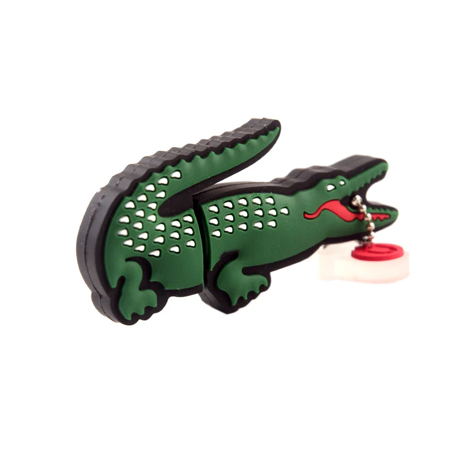 Модель Alligator usb флэш-накопитель 4 ГБ 8 ГБ 16 ГБ 32 ГБ 64 ГБ usb флеш-накопитель usb, 128 Гб мультфильм крокодил Подарочная флешка