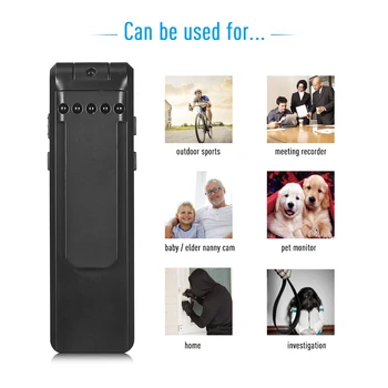 

1080P HD Mini Camera Digital Video Recorder Camcorder 180Degree Rotatable Lens Loop Recording Voice Recorder Support TF Card 64G