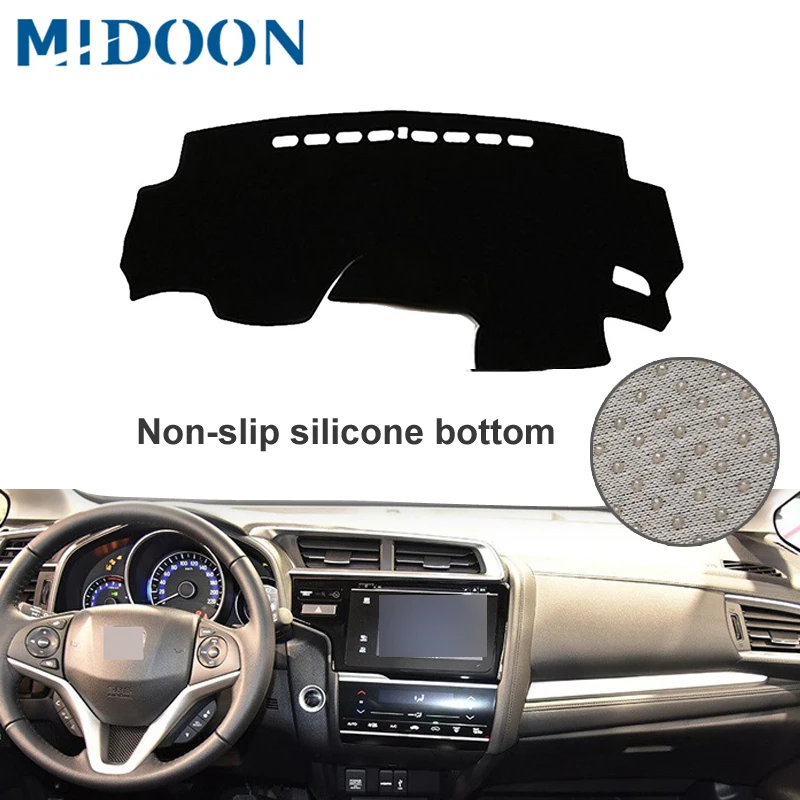 Чехол для приборной панели автомобиля MIDOON Honda Fit Jazz 3th 2014 2015 2016 2017 2018 | Автомобили и