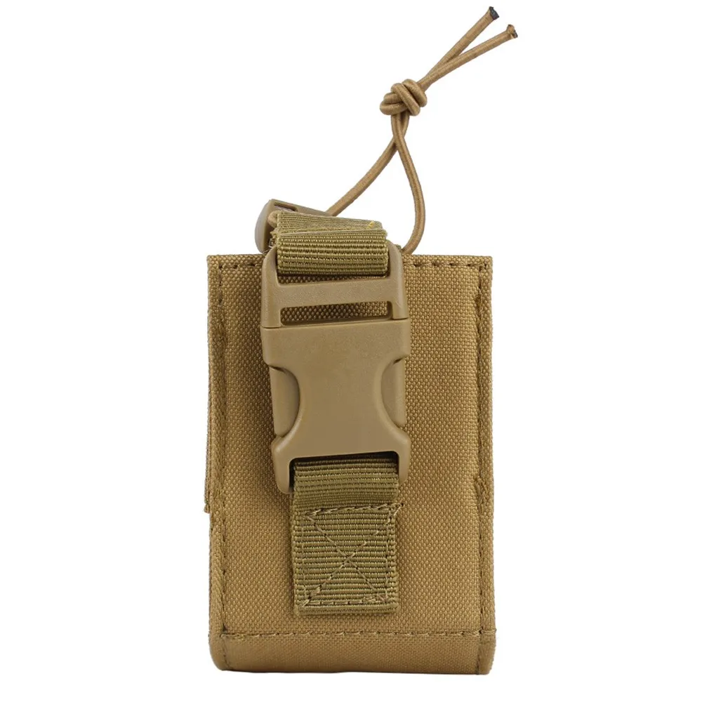 Tactical Molle Walkie Talkie Pouch Interphone Storage Bag Outdoor Molle Radio Pouch for Military Use Walkie-Talkie Case Holder