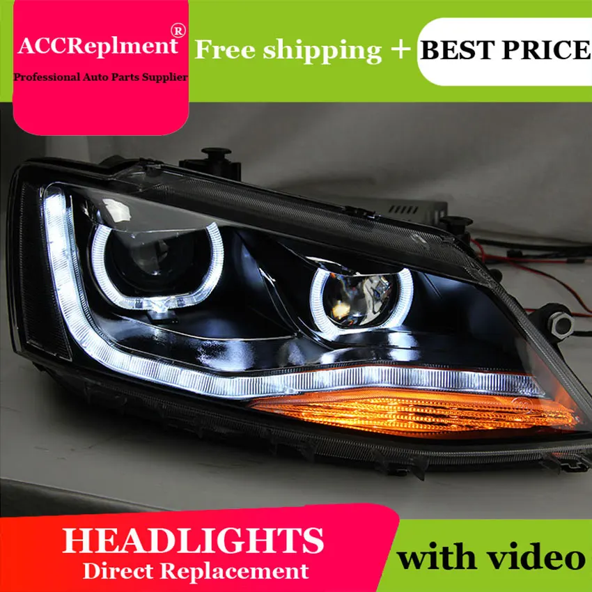 Car Styling for 2011 2015 VW Jetta Headlights New Jetta LED Headlight