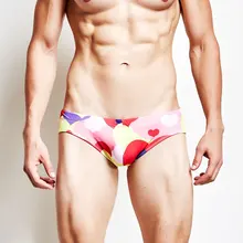 Новые пикантные низкая посадка Для мужчин; мужские плавки-трусы Плавание Мужские Шорты для купания мультфильм печатных Плавание одежда Плавание костюм горячая вода Для мужчин костюм трусы