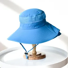 Рыбацкая шляпа модная летняя уличная Солнцезащитная шляпа ведро сетка Boonie шляпа для рыбалки Панама для девочек шляпа летняя женская