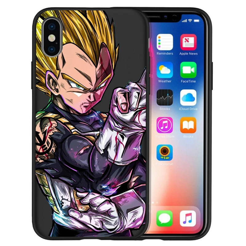 Роскошный чехол для iPhone X Goku Dragon Ball Super Saiyan vegeta Дракон 5 5S 6 6 S 7 8 Plus X XS Макс Мягкий силиконовый чехол случае Etui - Цвет: 10