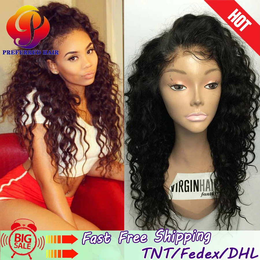 

Human Hair Lace Front Wigs Black Women Brazilian Glueless Full Lace Human Hair Wigs With Baby Hair Kinky Curly Lace Front Wigs