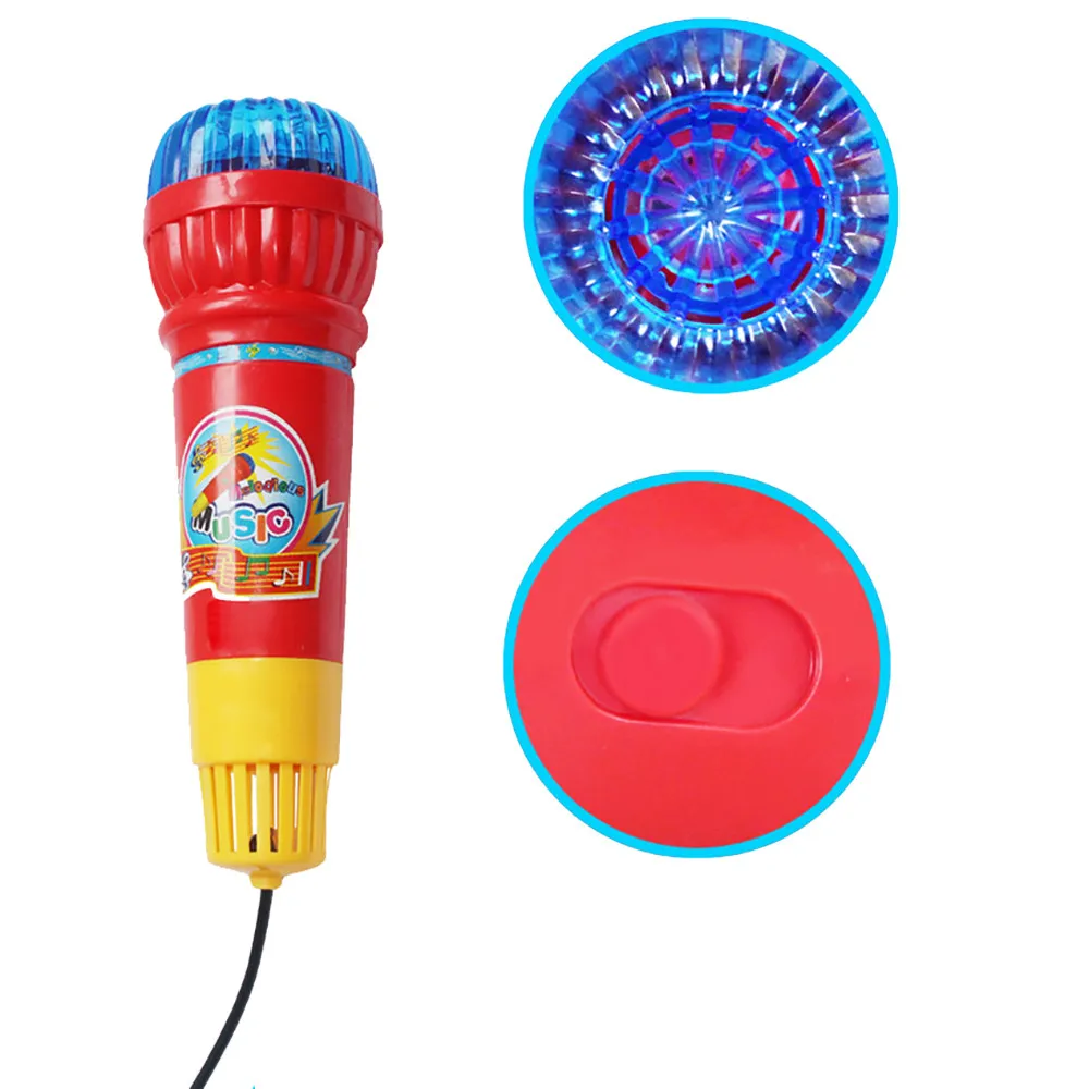 Музыкальная игрушка для детей милые микрофоны для мальчиков и девочек микрофон удивительные караоке голосовые смены вечерние игрушки Встроенная музыка Забавный детский подарок