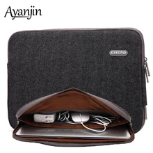 Хлопковая тканевая сумка для ноутбука 15,6 17 дюймов для Macbook Air 13 Pro 11 12 14 15 чехол для Xiaomi Asus lenovo Dell Женский Мужской чехол