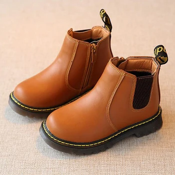 

Children Boots High Quality Waterproof Non-slip Kids Boots Girls & Boys Boots High Top Shoes Black 27-37