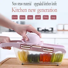 Кухонные инструменты vegetabl ручные терки овощерезки инструмент для очистки продуктов 6 сменные лезвия для коньков Dicer мандолин фрукты картофель резак Veggie Chopper