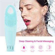 CkeyiN 2 в 1 силиконовый массажер для лица, моющее средство, IPX7 Водонепроницаемый ручной eye массажер для лица кисти для глубокого очищения