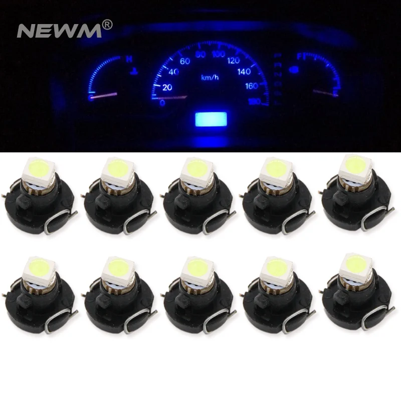 

10x Led T3 Neo Wedge Instrument Dashboard A/C Climate Control Bulb Light For Honda Civic Odyssey 2001 - 2010 White Blue Red