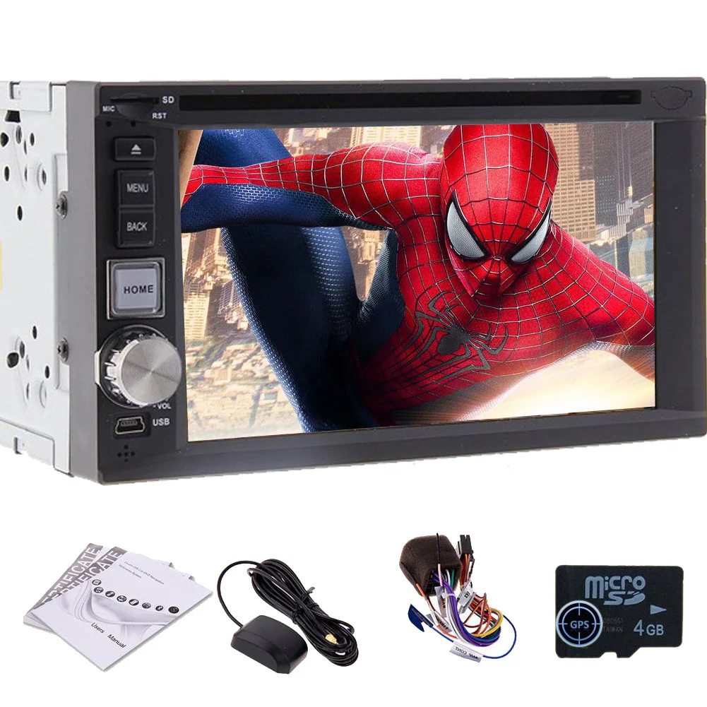 Cheap FM AM RDS 6.2 Inch Touch Screen Autoradio Auto MP3 GPS Map Car DVD BT 3D SD USB HeadUnit PC Sub EQ Stereo Radio 13