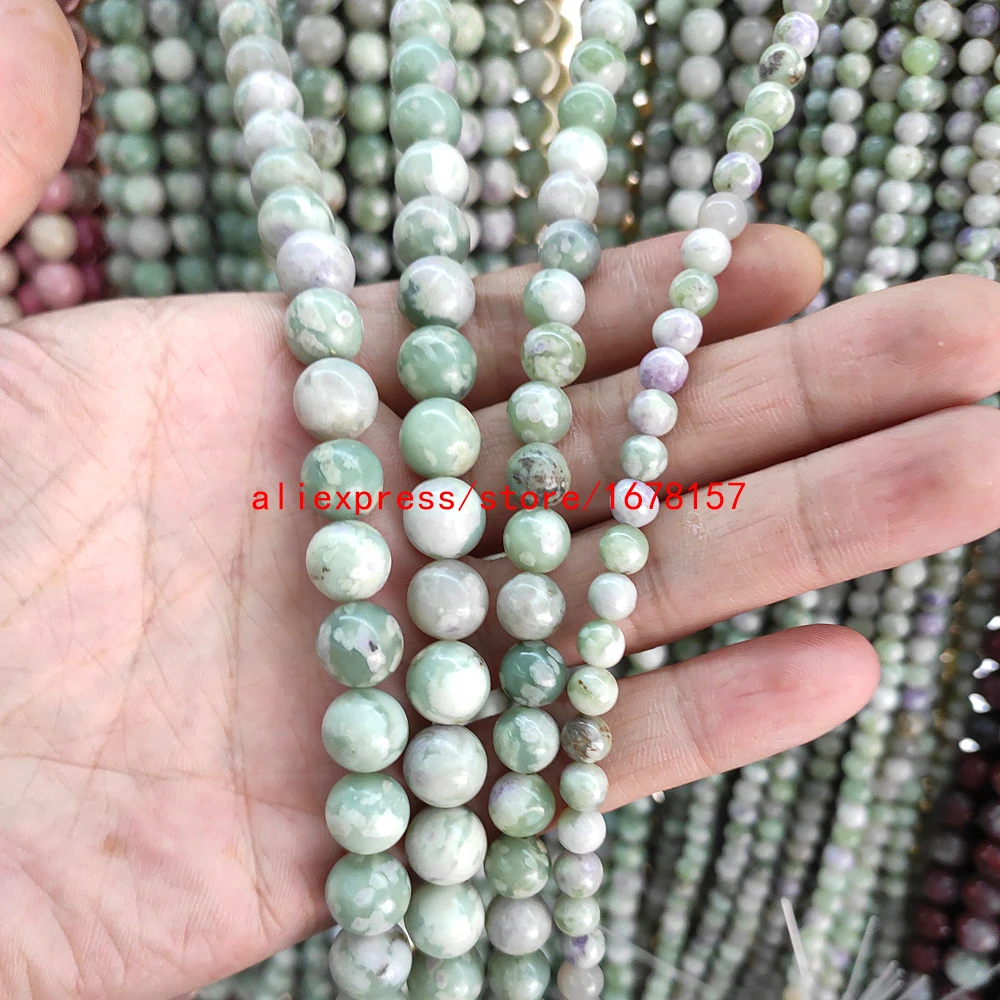 

good top JiXiangYu Natural Stone Beads Amazonite Loose Beads for Bracelet Jewelry Making