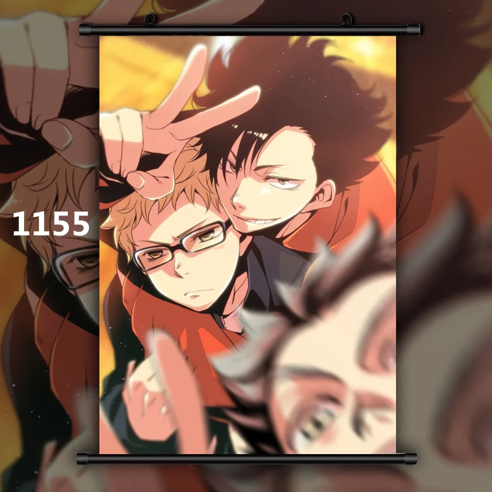 Haikyuu Shoyo Tooru Koushi Wakatoshi Ryunosuke Аниме Манга настенный плакат свиток E - Цвет: 1155