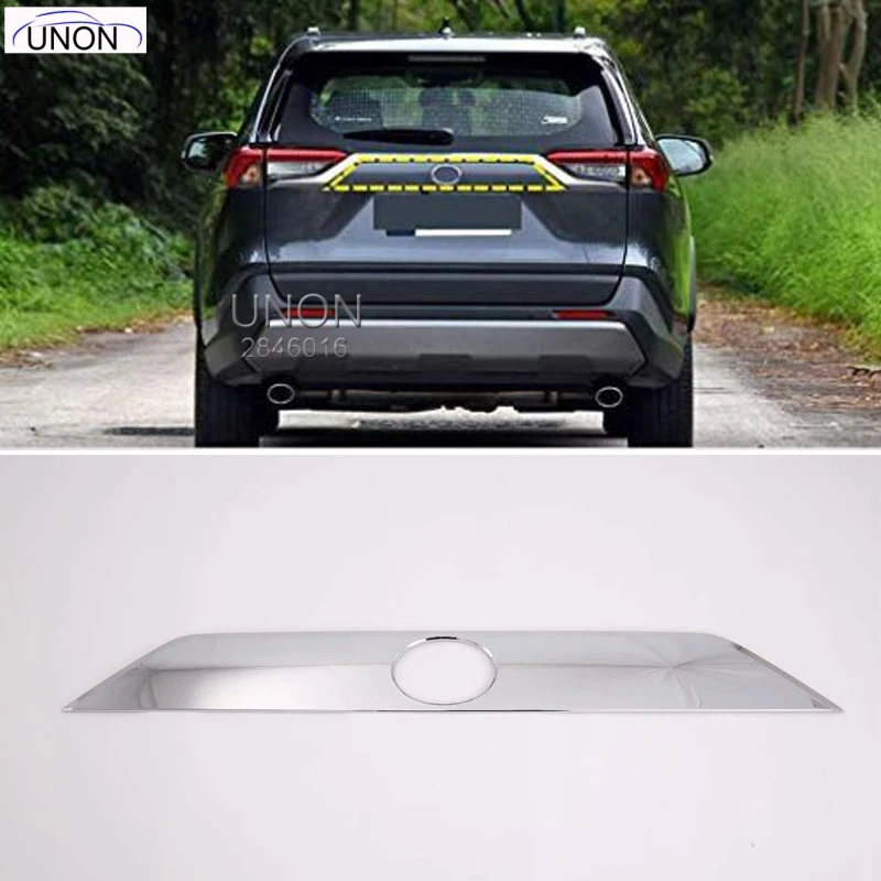 

Car Accessories Rear Boot Trunk Lid Molding Trim ABS 1pc for Toyota RAV4 XA50 2019+ (ABS Glossy Chrome)