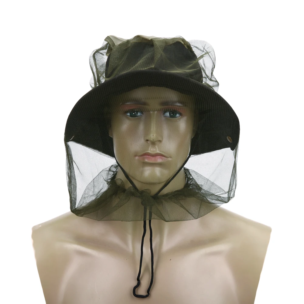 

2018 NEW Fishing Hats Fishing Cap Anti Mosquito Bug Bee Insect Mesh Hat Head Face Protect Net Cover Travel Camping Protector