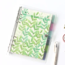 Cuaderno creativo A5 A6 A7, cuaderno de colores, página de índice, cubierta mate, planificador diario, cuaderno de papel, páginas de categoría, papelería