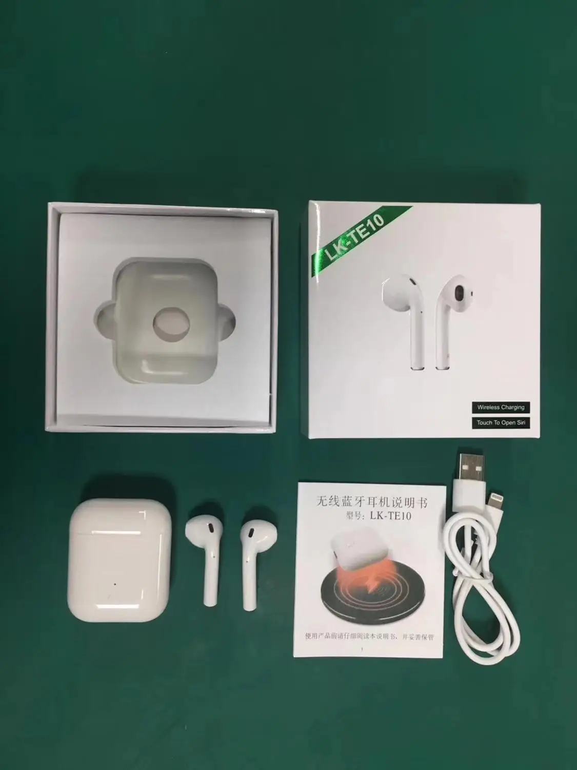 

2019 New LK-Te9 LK-Te10 Bluetooth 5.0 earphone Wireless Charging Earphones Touch Control Pop Up Window Earbuds For Android/iOS