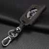 jingyuqin 4 Buttons Leather Key Cover Case X5 For Russian Version Vehicle Security Two Way Car Alarm System TOMAHAWK X5 Keychain ► Photo 3/5